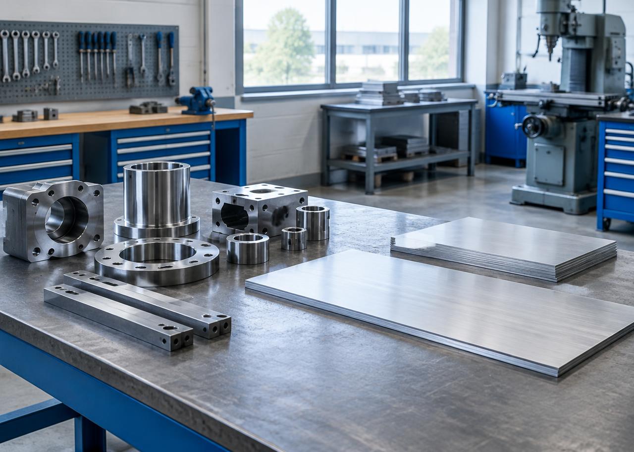 Illustrative metalworking scene